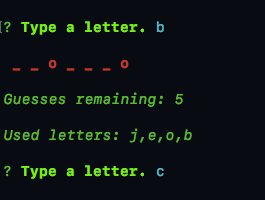 Hangman with Node.js