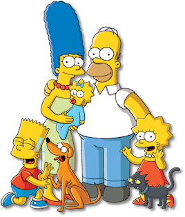 Simpsons family photo